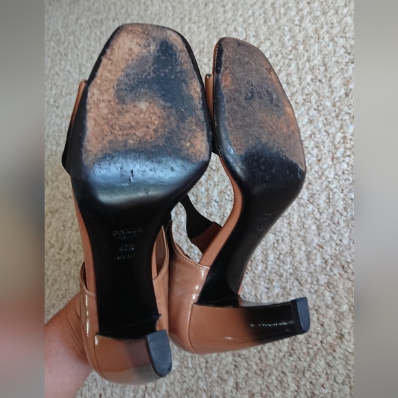 Prada Ombre patent leather Black and Brown pumps size 10 - Picture 3 of 16